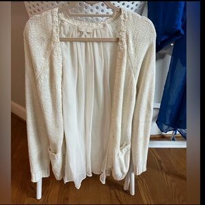 Cream Knit Cardigan
